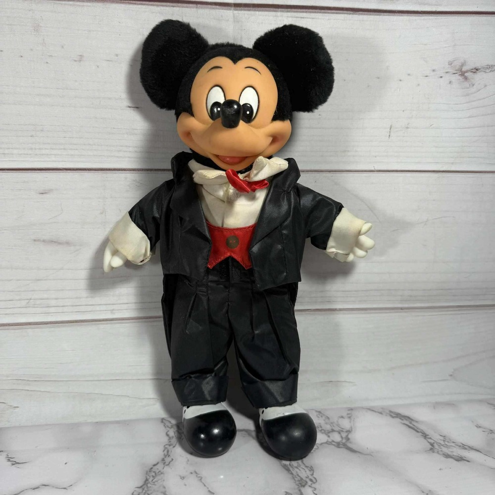 Vintage Applause Disney Mickey Mouse Plush Tuxedo‎ Doll Toy